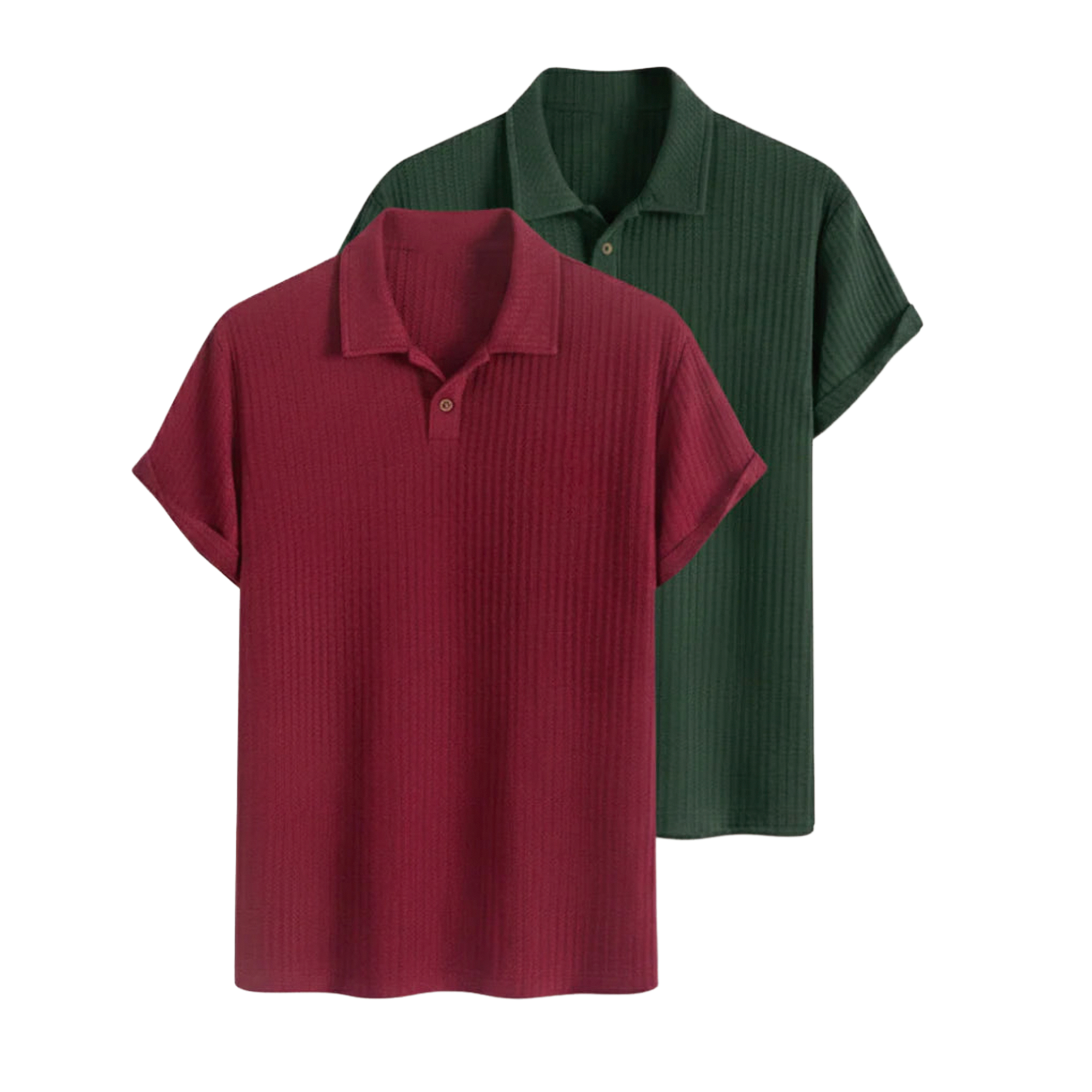 Polo in maglia strutturata Luxe (acquista 1 e ricevi 2) 